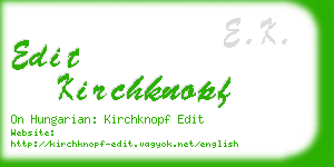 edit kirchknopf business card